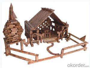 children preschool Carbonated wood toy brick wooden building blocks System 1