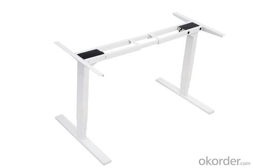 Height Adjustable Desk Steel Frame with Dual Motors and Three Section Column System 1