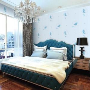 Modern Waterproof Vinyl Wall Paper pvc Floral Design Wallpaper for House Decoration System 1