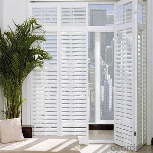 Wood Sliding Door Window Blinds Components System 1