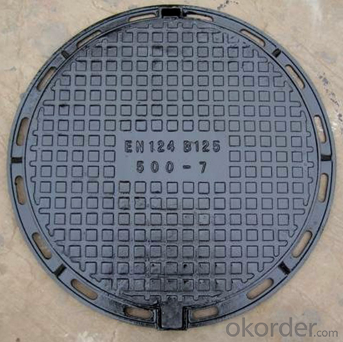 EN 214 ductile iron manhole covers with superior quality System 1