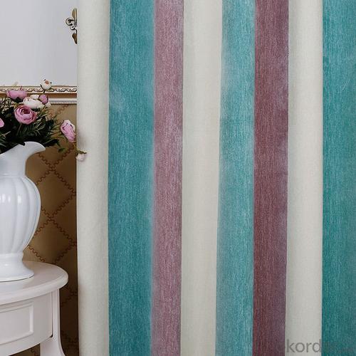 chenille cashmere yarn-dyed curtain striped high qaulity System 1