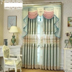 Chenille hollow water soluble embroidery curtain fabric
