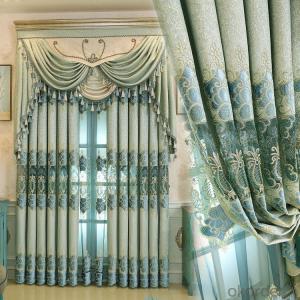 Home curtain hotel curtain blackout curtain chenille embroidered curtains fabric home textile System 1