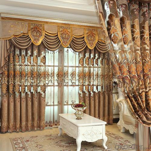 Home curtain hotel curtain blackout curtain chenille curtain home textile fabric System 1