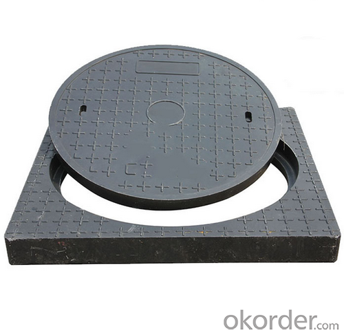 Casting ductile iron manhole cover hot sale with frames for industry in China System 1