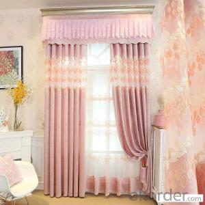 Home curtain hotel curtain blackout curtain thick chenille pink curtain fabric