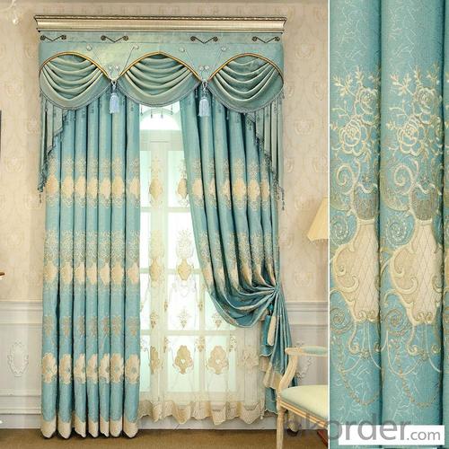 Home curtain hotel curtain blackout curtain European embroidery curtain fabric System 1