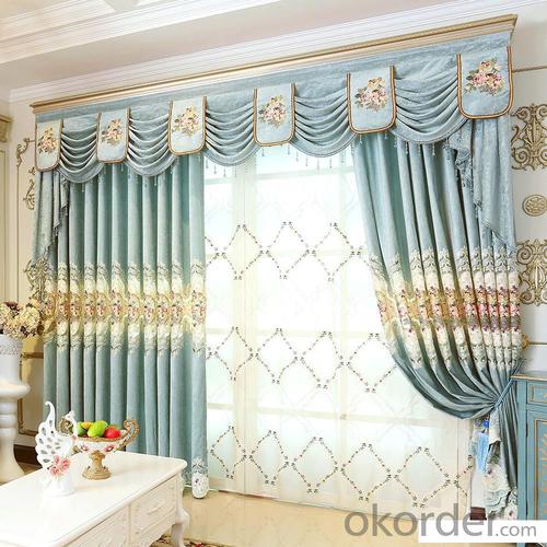 Home curtain hotel curtain blackout curtain shade European curtain fabric System 1