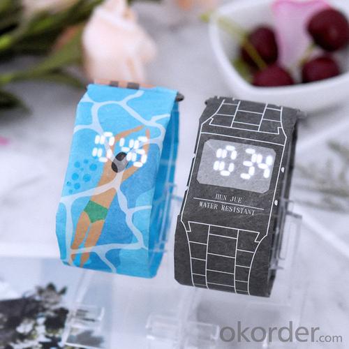 Paper Watch  Tyvek Waterproof Custom LED Digital Paper OEM Light Souvenir for Concert System 1