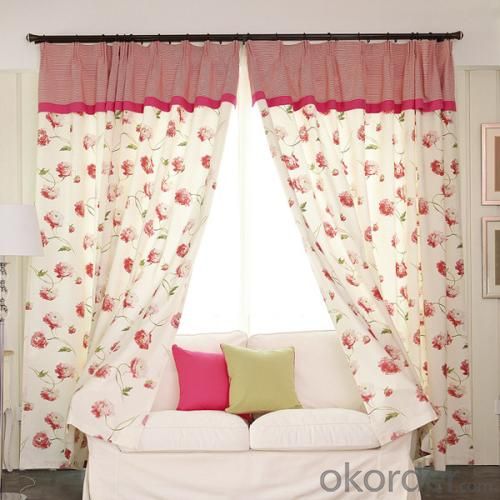 Curtain with Ready Made Solid Color Sheer