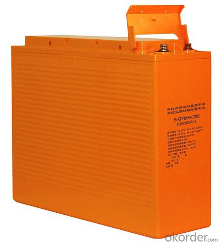 front terminal 12V 100AH high  temperature battery System 1