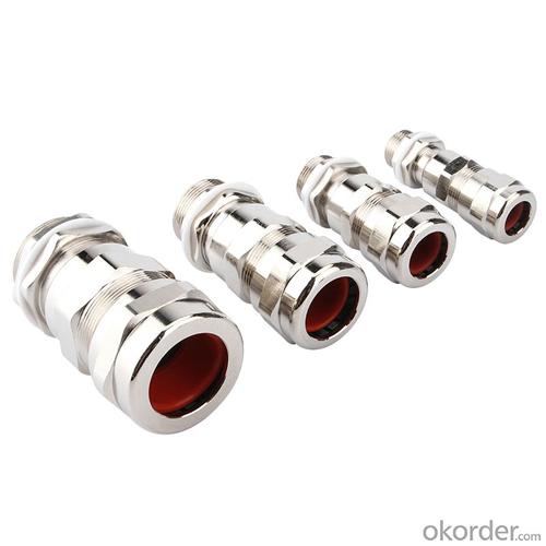 Double compression armored brass cable glands IP68 System 1