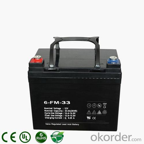 Deep-Cycle Solar UPS Power Lead-Acid Storage Battery 12V 33AH 35AH 36AH 38AH System 1