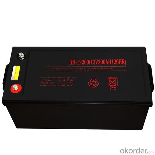 12V200/20HR maintenance-free lead-acid battery ups,fire fighting equipment,Solar energy System 1