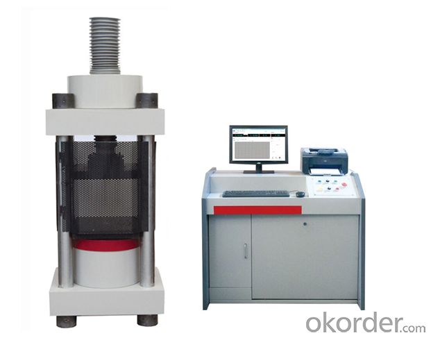 microcomputer controlled electro-hydraulic servo pressure testing machine System 1