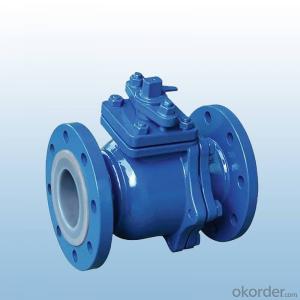 Q41F-10C series lining fluorine ball valve