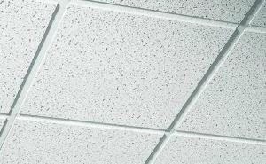 Mineral Fiber Acoustical Suspended Ceiling Tiles Fabric