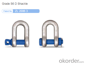 D-Shackle，It is made of high quality alloy steel by die forging. System 1