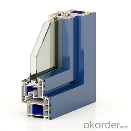 German colorful Laminated UPVC door and window profiles System 1