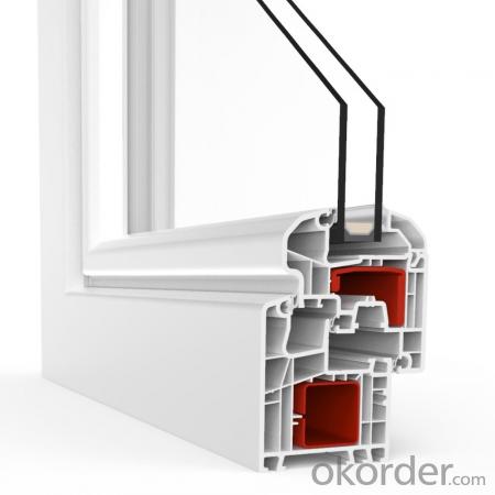 uPVC German Window Profile for L60AD Fix and Tilt and Turn Window