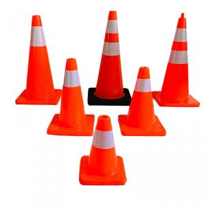 Flexible PVC Road Safety Cone With Reflective