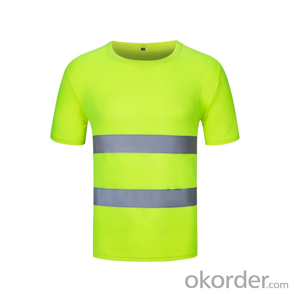 High Visibility Mens Workwear Safety Reflective T-Shirt Reflective Cloth