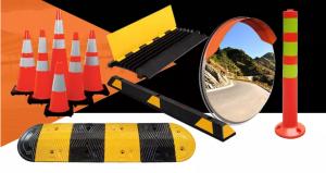 Highway Safety Reflective Black Rubber Traffic System 1