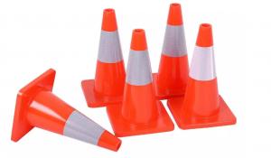 New 36 Inch Road Traffic Safety Cones One Piece Construction Orange Traffic Cone
