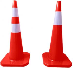 90cm Height Collapsible Warning Road Traffic Safety Cones System 1