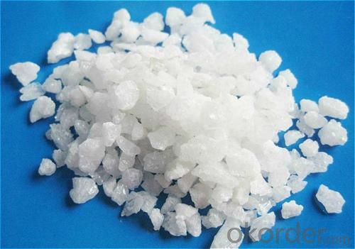 REFRACTORY GRADE WHITE FUSED ALUMINA IN GRAIN SIZE System 1