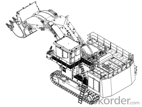 XE1250 MIning Excavator hydraulic excavator 567kw/1800rpm 115000kg CUMMINS QSK23-C760 System 1