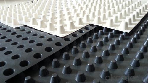 HDPE waterproofing drainage board for underground garage System 1