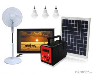 Portable Solar Home Energy Power System with Big Solar Panel LED Light Product Radio MP3