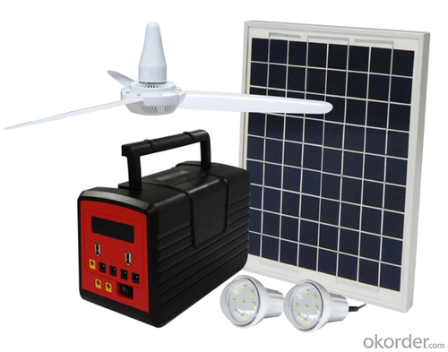 Portable Solar Home Energy Power System with Big Solar Panel LED Light Product Radio MP3 System 1