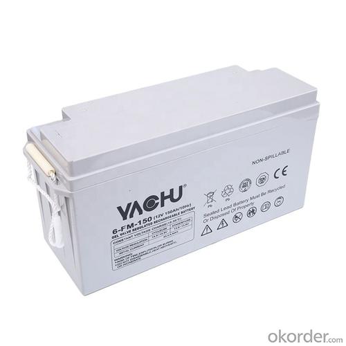 Lead Acid AGM Battery 12V150AH Rechargeable Storage Maintenance free System 1