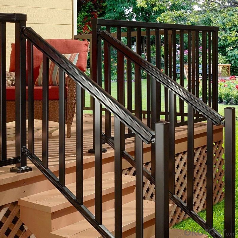 Aluminum Steel Railing Modern Designs Handrail For House Or Villa Balcony Metal Balustrades Okorder Com