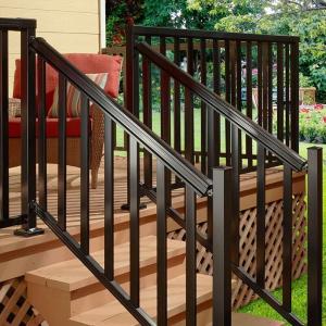 Aluminum Steel Railing Modern Designs Handrail for House or Villa Balcony Metal Balustrades