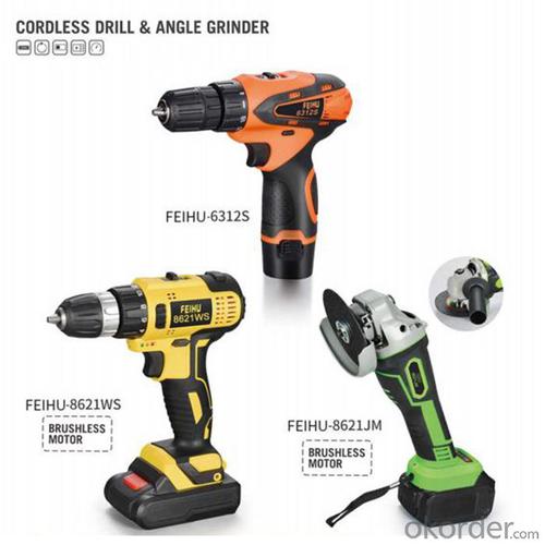 Portable Rechargeable Cordless Drill Angle Grinder Brushless Motor System 1