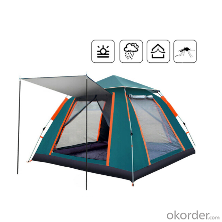 4-6 Person Automatic Pop Up Waterproof Sun UV Protection Camping Square Tent System 1