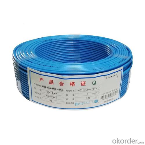 Cu/PVC   Flexible Copper Conductor  PVC Insulated Eletric Wire 450/750V BVR 1.0 1.5 2.5   4.0 System 1