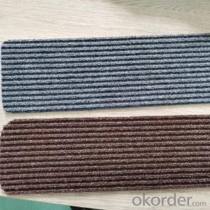 Single-ribbed Jaquard Carpet With PVC Backing Indoor Outdoor Carpets
