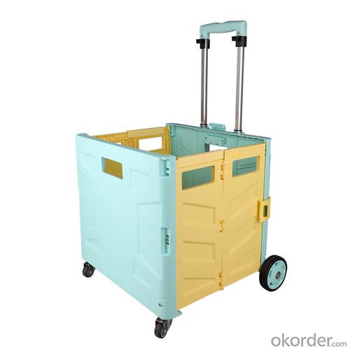 Folding portable trolley car 70kg with brake function System 1