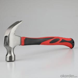 Two-color fiber handle claw hammer 12oz (340g)