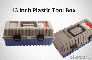 Three-layer folding toolbox 17"