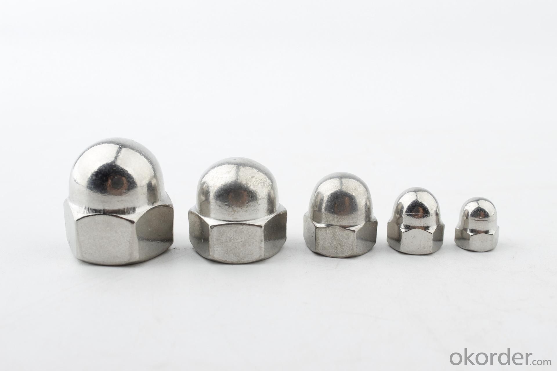 304 316 Stainless Steel DIN1587 Round Head Nut Cap