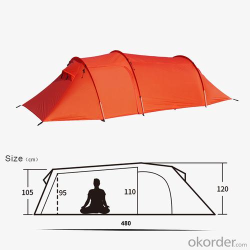 Outdoor Camping Ultralight Tunnel Tent Hiking Tent System 1