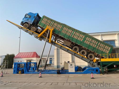 Self Driving Movable Truck Unloading Platform System 1