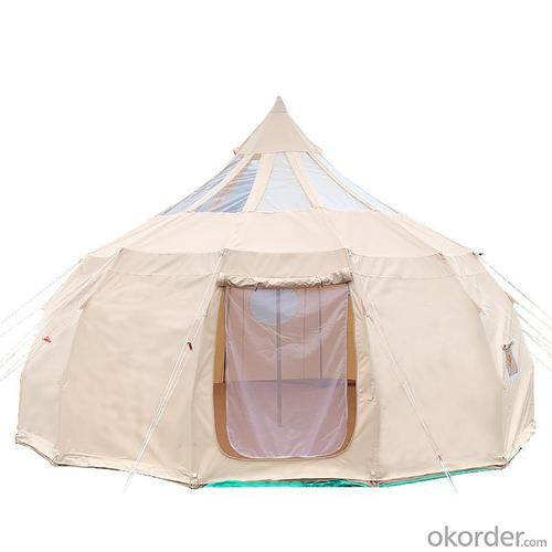 Factory price luxury bell tent glamping tent Indian outdoor camping resort bell tents System 1