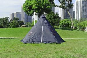 Double Layer Camping Tipi Tent All Season Waterproof Teepee Indian Large Tent